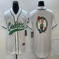 Nike Boston Celtics white baseball jerseys Joint name-BD 01