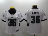 Women Nike Philadelphia Eagles #36 Jay Ajayi white Color Rush Limited Jersey