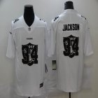 Nike Oakland Raiders #34 Bo Jackson white fashion Color Rush Limited Jersey-BD