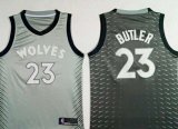 Nike Minnesota Timberwolves #23 Jimmy Butler gray NBA Jersey - Milwaukee Bucks City Edition