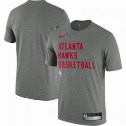 Atlanta Hawks gray NBA basketball T-Shirts