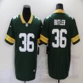 Green Bay Packers #36 Butler Nike Green Color Rush Limited Jersey