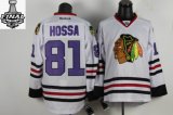 2013 NHL Stanley Cup Chicago Blackhawks #81 Marian Hossa white NHL jerseys