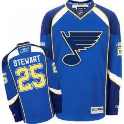 NHL Jerseys St.Louis Blues 25 Stewart Dark Blue jersey