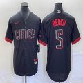 Nike Cincinnati Reds #5 Bench black majestic baseball jerseys -BD