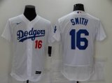 Nike Los Angeles Dodgers #16 Will Smith white Flexbase Authentic Collection Jersey