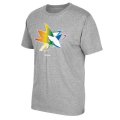 Men's San Jose Sharks Reebok Gray Rainbow Pride T-Shirt