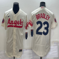 Nike Los Angeles Angels #23 Archie Bradley beige Flexbase Authentic Collection Jersey