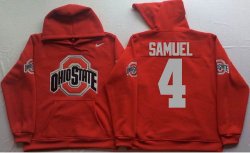 Ohio State Buckeyes Red #4 SAMUEL NCAA Hooded Sweatshirt