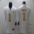 Custom Arizona Cardinals #1 Kyler Murray white red nike Color Rush Limited Jersey Flocking Leopard