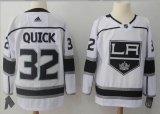 Adidas Los Angeles Kings #32 Jonathan Quick white hockey jersey