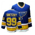 CCM St.Louis Blues #99 Wayne Gretzky Blue Throwback NHL Jersey