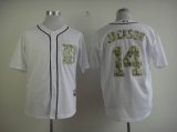 DETROIT TIGERS AUTHENTIC 14 JACKSON 2013 USMC HOME COOL BASE JERSEY