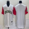 2023 World Cup Mexico blank white majestic baseball jerseys 35