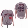 Cleveland Indians Rick Vaughn 99# Gray MLB baseball jerseys-SG