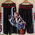 Philadelphia 76ers black nba shorts print -XD