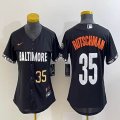 Youth Nike Baltimore Orioles #35 Adley Rutschman black majestic baseball jersey city version-BD