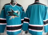 NHL Jerseys San Jose Sharks Blank jersey Blue green