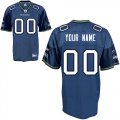 Seattle Seahawks Customized Personalized Team Color Jersey