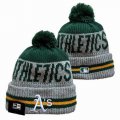 2024 Oakland Athletics gray green MLB Cuffed Knit Hats