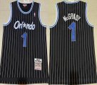 Orlando Magic #1 Tracy Mcgrady black Throwback basketball jersey-XD