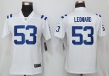 Women Colts #53 Darius Leonard Nike white Color Rush Limited Jersey