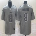 Nike New York Jets #8 Aaron Rodgers gray Color Rush Limited Jersey-BD