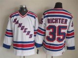 Reebok New York Rangers #35 Mike Richter white ice hockey Jersey