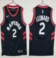 Nike Toronto Raptors #2 Kawhi Leonard black Stitched NBA Jerseys-LT