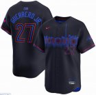 Custom Toronto Blue Jays #27 Guerrero Jr. Nike Navy 2024 City Connect Limited Player Jersey