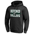 Men's Dallas Stars Fanatics Branded Black Big & Tall Hometown Collection Defend Pullover Hoodie