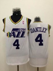 Utah Jazz #4 Adrian Dantley white nba Jersey