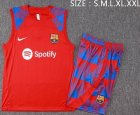 2023-2024 Barcelona Club red blue soccer vest uniforms D842