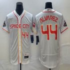 Nike Houston Astros #44 Yordan Alvarez white Flexbase Authentic Collection Jersey city version 01