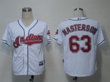 MLB Jerseys Cleveland Indians 63 Masterson White