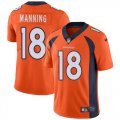 Nike Denver Broncos 18 Manning orange Color Rush Limited Jersey