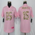 Women Nike Kansas City Chiefs 15 Mahomes ll Pink Color Rush Limited Jersey