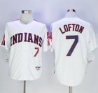 Indians #7 Kenny Lofton White 1978 Turn Back The Clock Stitched Baseball Jersey