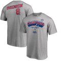 Men's Washington Capitals Alexander Ovechkin Fanatics Branded Heather Gray 2018 Eastern Conference Champions Name & Number T-Shirt