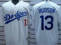 Los Angeles Dodgers 13 Manny hudson White mlb jersey