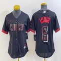 Youth Nike Cincinnati Reds #6 Jonathan India black majestic baseball jerseys Joint name-BD 02