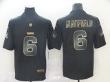 Nike Browns #6 Baker Mayfield black gold Color Rush Limited Jerseys-BD