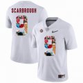 Custom Alabama Crimson Tide #9 Bo Scarbrough white College Color Rush Limited Jerseys