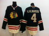 Reebok Chicago Blackhawks Nikals Hjalmarsson #4 black ice hockey Jersey