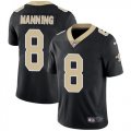 New Orleans Saints #8 Archie Manning Nike black Color Rush Limited Jersey