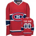 Reebok Montreal Canadiens Customized Red NHL Jersey