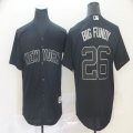 New York Yankees #26 Big Fundy black majestic mlb baseball jersey Nickname version