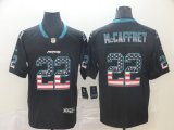 Nike Panthers #22 Christian McCaffrey black USA flag Color Rush Limited Jersey