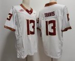 Florida State Seminoles #13 Jordan Travis white college football Jersey 03