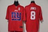 New York Giants #8 Daniel Jones Nike red Fashion Color Rush Limited Jersey-WL